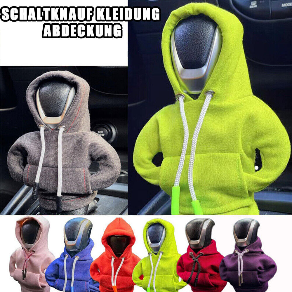 Schalthebel Haube Bezug Schaltknüppel Hoodie Sweatshirt Pullover  Auto-Innenraum!