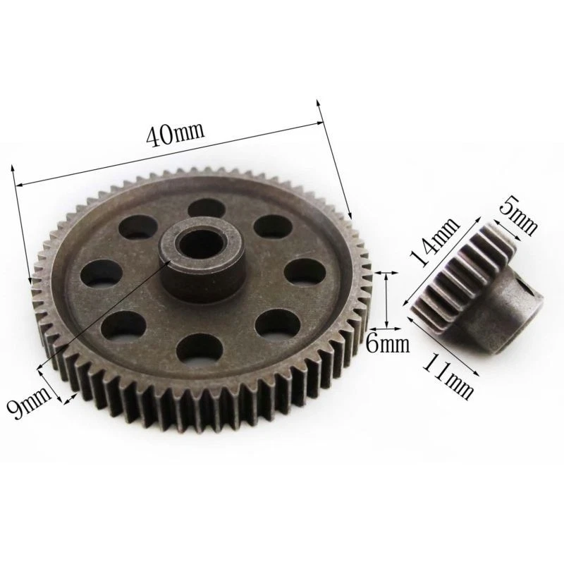 HSP RC 1/10 11184 & 11181 Differential Metal Steel Main Gear 64T Motor Gear 21T - Image 3 of 3