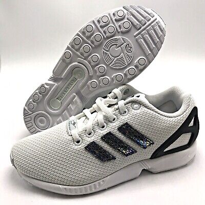 Adidas Originals ZX Flux Metallic Snake J White/Black Youth Adidas Originals ZX Flux Metallic Snake J White/Black Youth