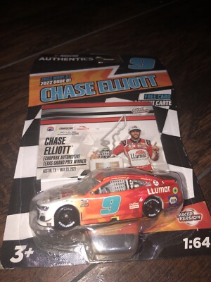 Chase Elliott #9 2021 LLumar COTA Win 1:64 Nascar Authentics 2022 Wave 1