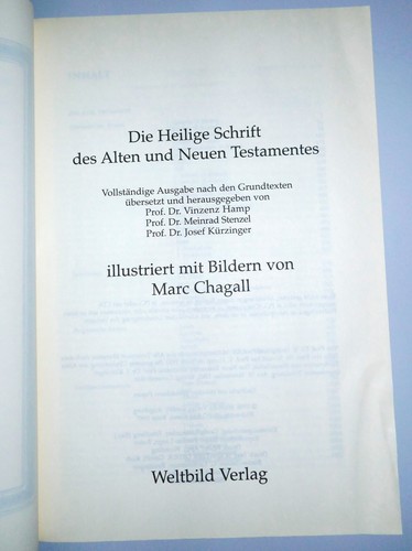 Chagall-Bibel - Heilige Schrift Altes Neues Testamet. Bilder von Marc Chagall - Bild 4 von 19