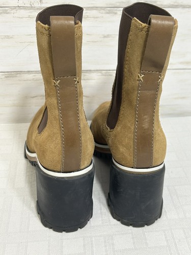 Rag & Bone Women Boot Size 38.5 US 8.5 Brown Leather Block Heel Lug Sole Pull On - Picture 12 of 18