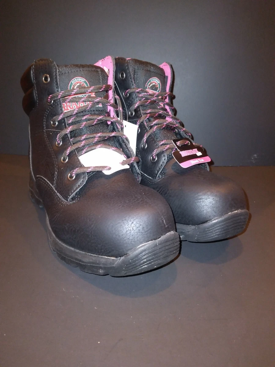 Brahma Bevel Steel Toe Slip Resistant Work Boot For Her