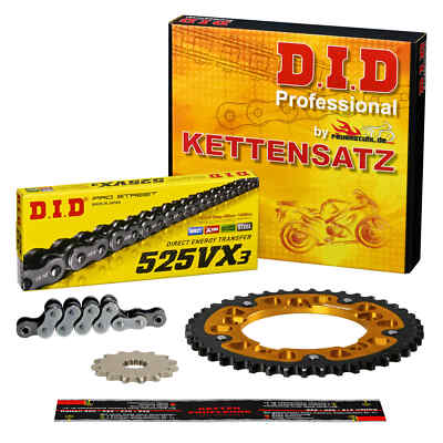 DID Kettensatz Kawasaki ZX6R Ninja (ZX600J) 00-02, EXTRA verstärkt STEALTH Niet