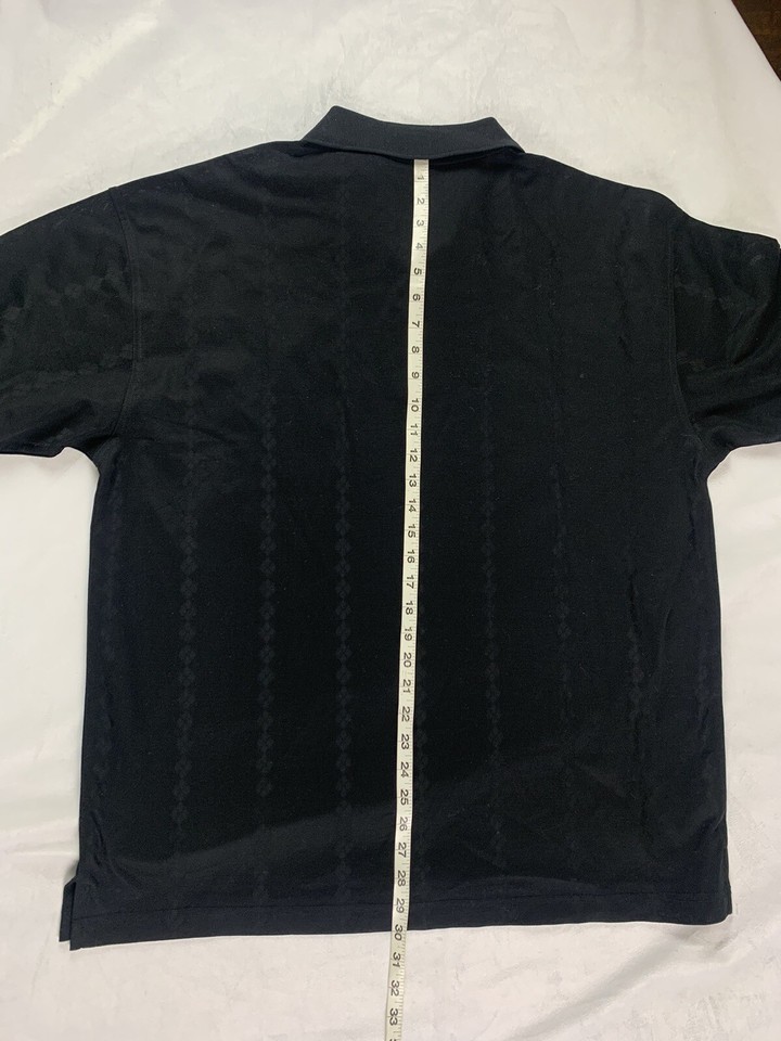 Vintage Ping Golf Mens L Large Spell Out Striped Collared Golf Polo