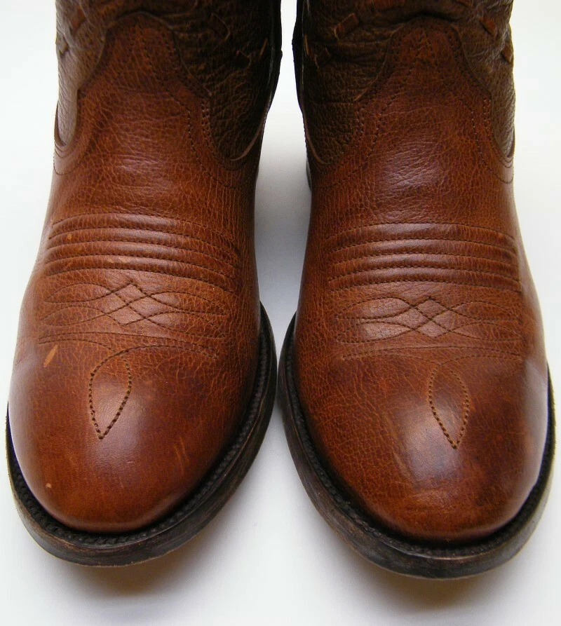 女士 OG BY OLD GRINGO 短 BRN 皮革踝拉链牛仔西靴 8 B 码 — 第 3/4 张图片