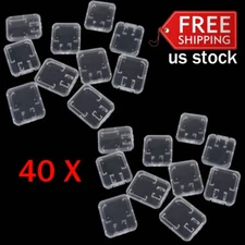 40PCS Case Holder for Micro SD SDHC Memory Card Box Storage Hard Plastic N865