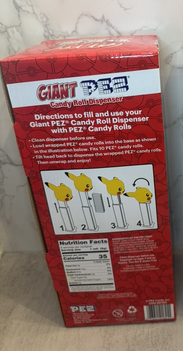 【レア】未使用品 ガーフィールド ビッグサイズ ジャイアントPEZ Giant Pez PIKACHU Candy Dispenser**LIMITED** | eBay