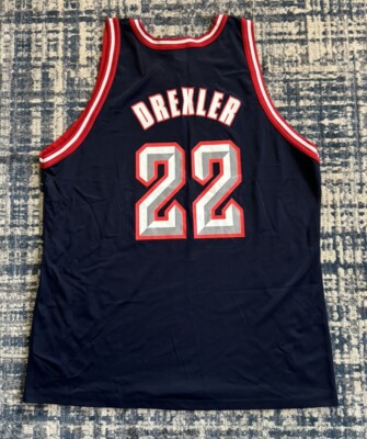 Vintage 90s Houston Rockets Clyde Drexler #22 Champion
