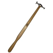 Ergonomic Paintless Dent Repair Hammer – Stainless Steel with Wooden Handle