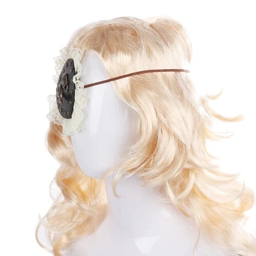 Halloween Carnaval Fiesta Pirata Punk Remache Cuero Máscara de Ojo Único Juegos con disfraces Foto 3 de 4