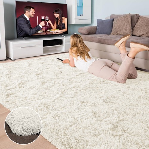 Large Shaggy Rugs Anti Slip Soft Fluffy Rug Living Room Thick Carpet Bedroom Mat - Picture 73 of 87