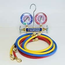 Yellow Jacket 42024 Test and Charging Manifold with 60" Hoses for R32/410A
