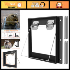 Humane One Way Raccoon Door - Easy Install Animal Excluder Trap, Weather-Resista