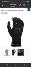 2 Pairs of Blackrock Nitrile Super Grip Glove Hand Protection, Size Large.No.9,
