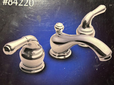 Moen Monticello Mini Sink Faucet .Chrome. Extra Porcelain Handles  Valve Inc.