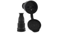 Gniazdo PrzenośNe Gumowe 16A 230V IP44 Czarne AEI602279 Adelid