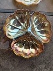 4 Amber Glassware Candy Dishes - Reflective Finish Approx 6 in.  FAST SHIPPING ! — photo 5