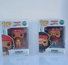 CHEECH & CHONG Signed Autographed "UP IN SMOKE" Funko PoP Lot of 2 BECKETT COA