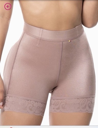 High-Waisted Shaping Shapewear for Women, Beige Black, Lace Accents