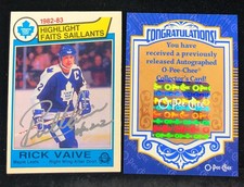 RICK VAIVE 2007 O-Pee-Chee (1983 O-Pee-Chee) #324 Buyback Auto w/Certification