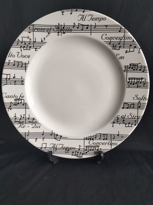 MUSIKNOTEN SERVIERPLATTE CHURCHILL SUPER GLASIERT HOTELWARE - 31 cm