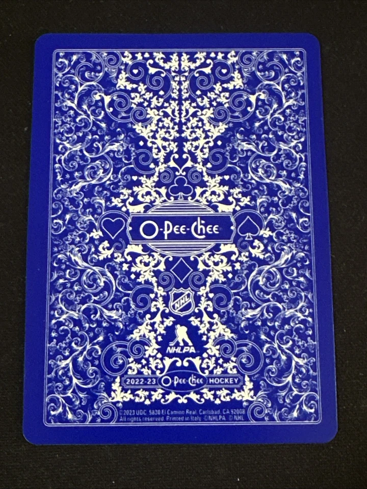 2022-23 O Pee Chee Playing Cards 3 Diamonds Michael Bunting Toronto Maple Leafs - Image 2 of 2