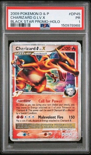 Charizard G LV.X graded PSA 1 for sale on eBay