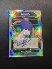 2022 Panini Prizm Draft Picks #PDP203 Nick Hull Auto Refractor Chicago Cubs