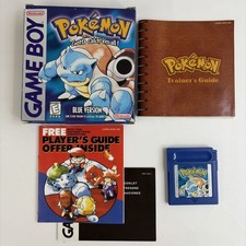 Pokemon Blue Version Complete Box Nintendo GameBoy Authentic Early Print