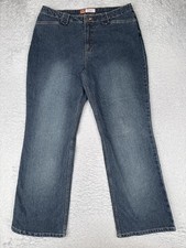 Faded Glory Vintage Bootcut Jeans Womens 18 Blue Stone High Rise Stretch 34x30