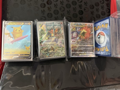 #ad Pokemon Card Lot Bundle 100 TCG Cards Ultra Rare 10 Holos VMAX EX VSTAR OR V $24.99