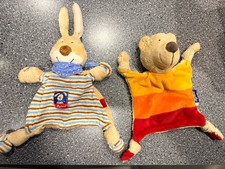 2 Stück Sigikid Hase Semmel Bunny 47893 + Bör 41834 Schnuffeltuch Schmusetuch