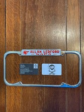 Marco de matrícula vintage Allen Ledford Napa Pontiac años 40 restaurado como nuevo