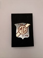 Mg Car Club Badge Made In England With Bracket No Clip
