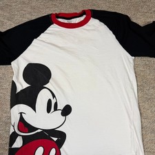 Vintage Walt Disney World Mickey Mouse Raglan 3/4 Sleeve Baseball Tee