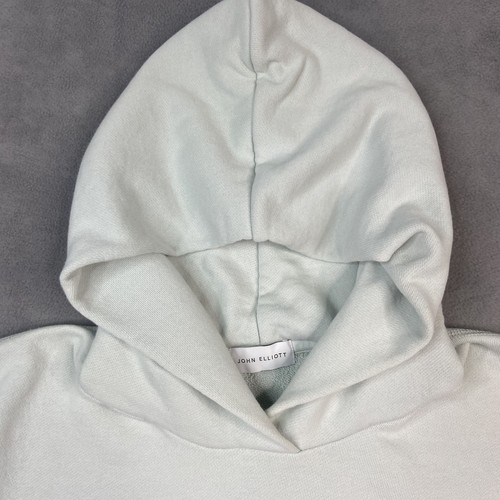 John Elliott Sweatshirt Mens 4 XL Pale Green Villain Hoodie Hidden Pocket Terry - Picture 12 of 12
