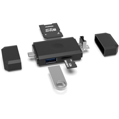 3-in-1 Micro USB USB Type-C SD Card Reader OTG Adapter for Micro SDXC SDHC