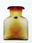 Blenko Glass Handmade Glass 384 Water Bottle in Tangerine
