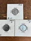 1943 Steel Penny Lot- (3) Uncirculated
