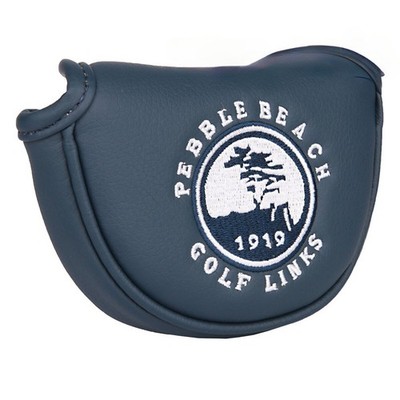 Navy Blue Pebble Beach Golf Mid Mallet Putter Head Cover Small Mallet Cover