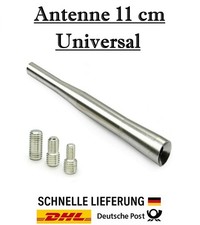 Universal 11 cm Silber Stab Autoantenne AM FM - 3 Adapter für Audi A1 A2 A3 A4