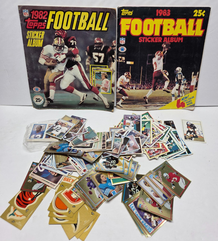 1982/1983 Topps Football Sticker Album NFL Books Plus Extra Stickers READ
