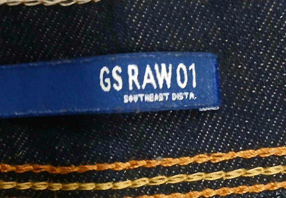 Pantalones de mezclilla G-Star Raw 3301 Defend súper ajustados azul oscuro para hombre 31x30 nuevos sin etiquetas diseñador Foto 2 de 4