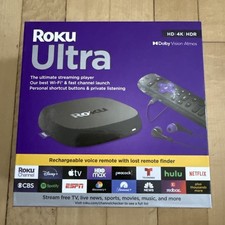 NUEVO EN CAJA ~ ROKU Ultra HD 4K HDR Ultimate Streaming Device 4802R Control remoto recargable