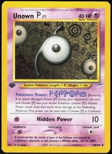 Unown [P] 058/105 1st Edition Uncommon Neo Destiny LP Pokemon on eBay