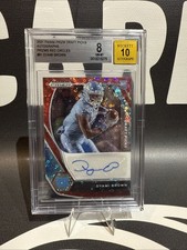 Dyami Brown Red Prizm Circles Rookie Auto /25
