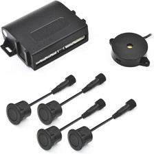 PS01 Car Front Parking Sensor Kit with Buzzer,4 58Khz OE Standard Sensors,Radio