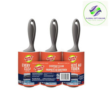 Scotch-Brite Everyday Clean Lint Roller, 3 Pack - Pet Hair Remover, 300 Sheets