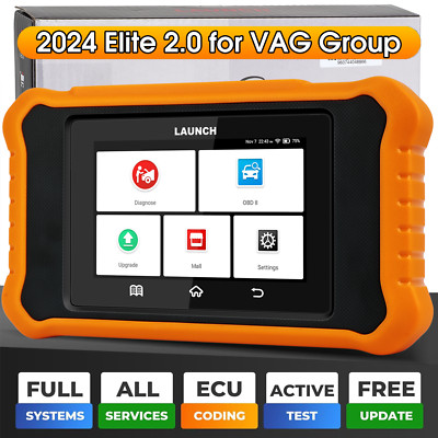 LAUNCH Creader Elite 2.0 OBD2 Diagnosegerät ACTIVE Tests ECU Coding für Audi VAG